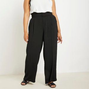 Eloquii Paperbag Waist Wide Leg Pant